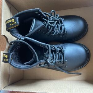Dr. Martens Black Kids Boots